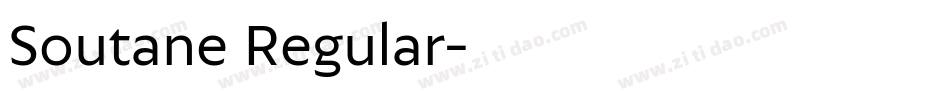 Soutane Regular字体转换